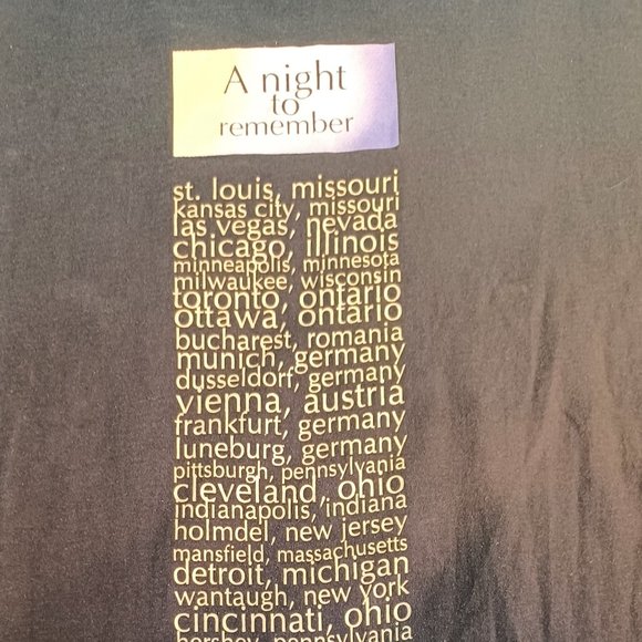 Rod Stewart 1993 Concert tour  T-shirt 'A Night to Remember' XL 5290 - Picture 7 of 8